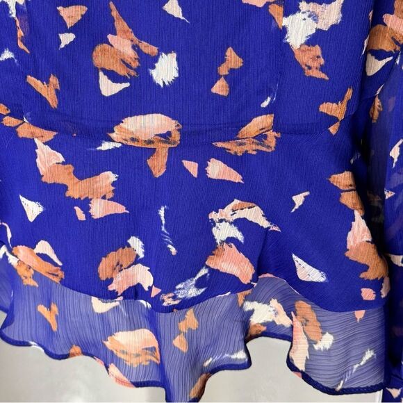 Nine West Long Sleeve V-Neck Button Front Blouse, Size Small - Picture 9 of 12